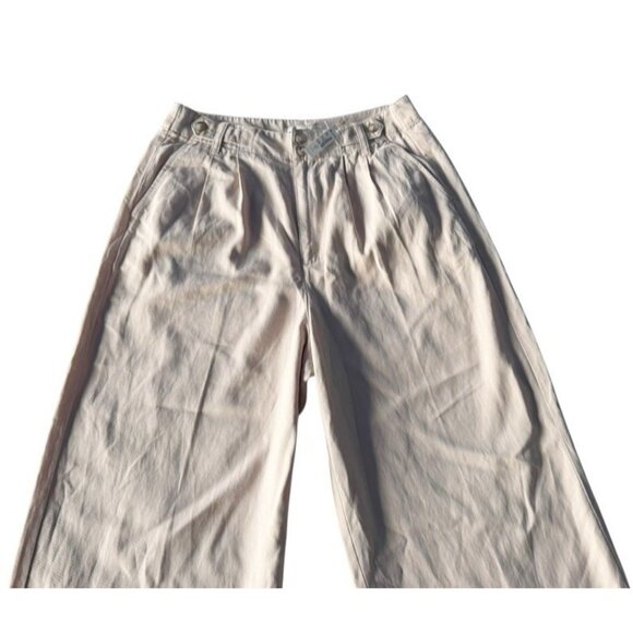 Madewell Sz 8 The Harlow Wide-Leg Linen Blend Pants In “Forgotten Landscape” NWT - Picture 4 of 10